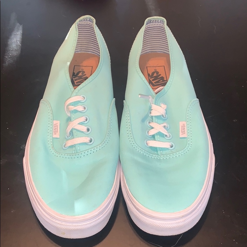 Teal blue Vans
